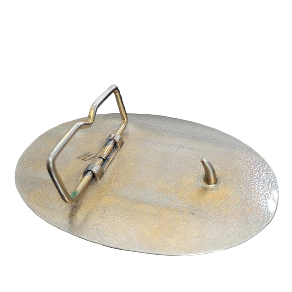 The State of Texas Lone Star Solid Metal Oval Belt Buckle - Picture 6 of 8